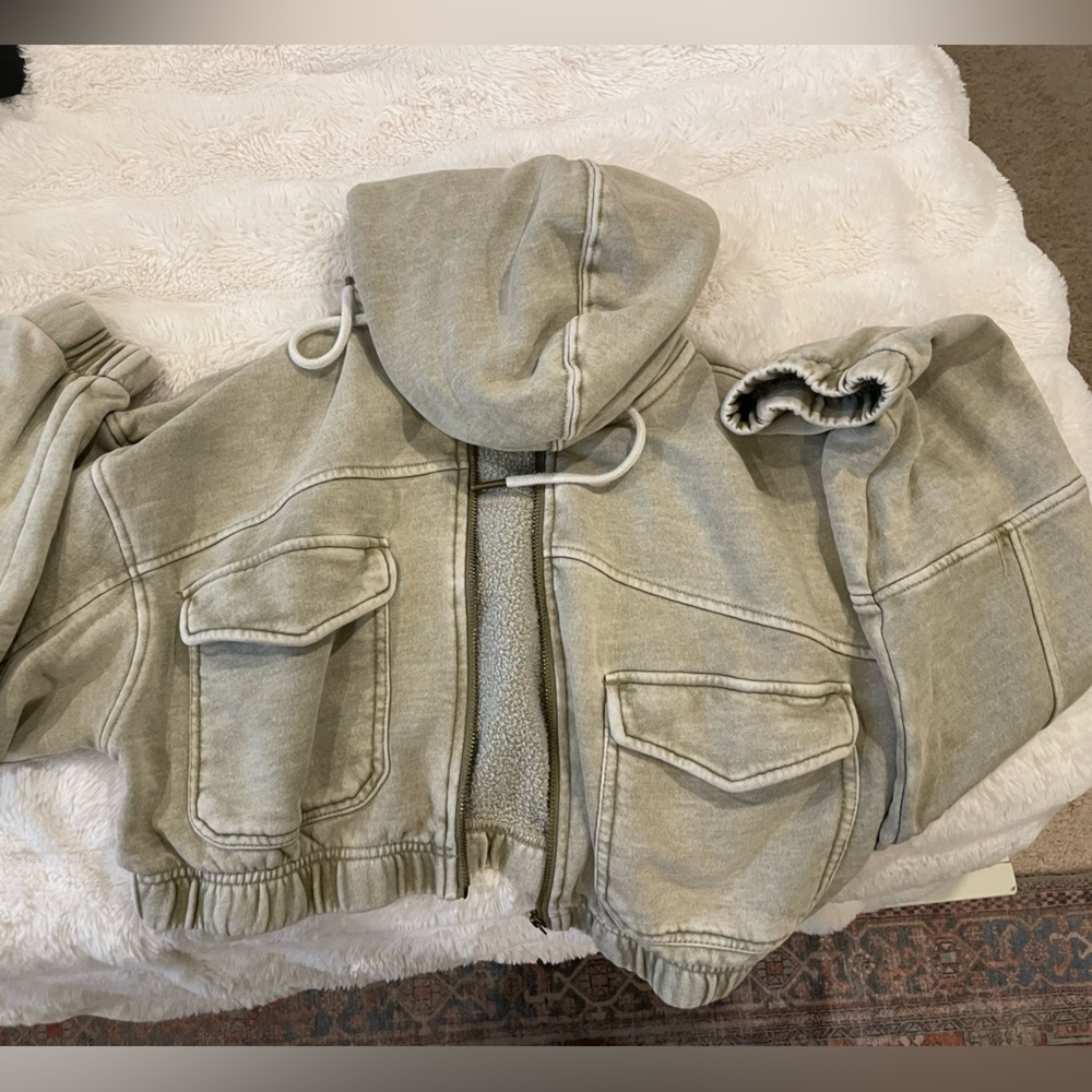 Urban Outfitters crop zip up